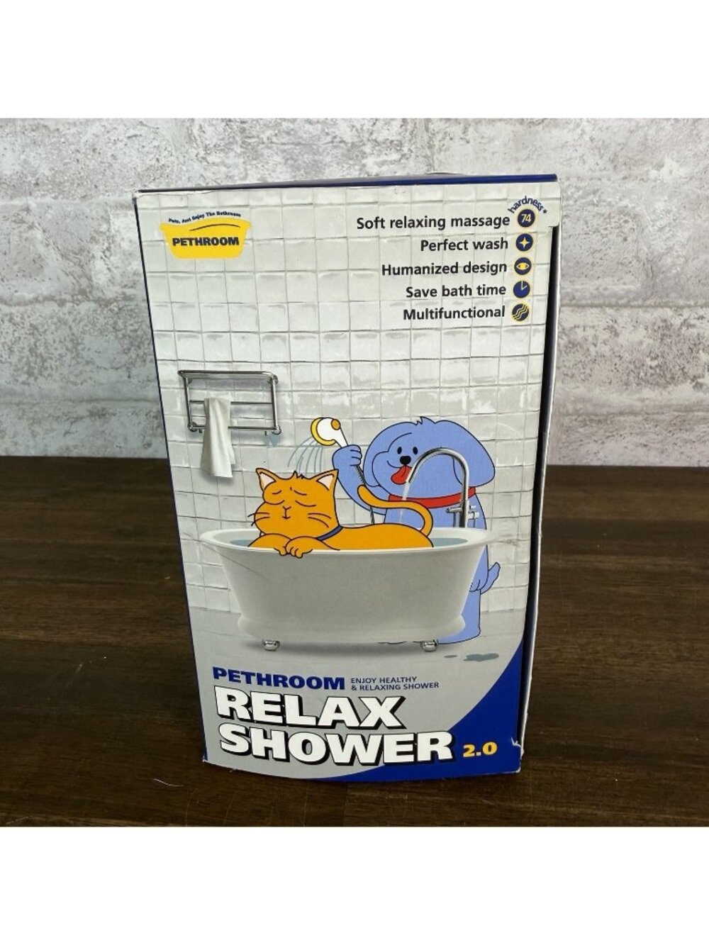 PETHROOM Relax Shower Cat Dog Pet Shower Head Massage Wash Safe  Fast  4996